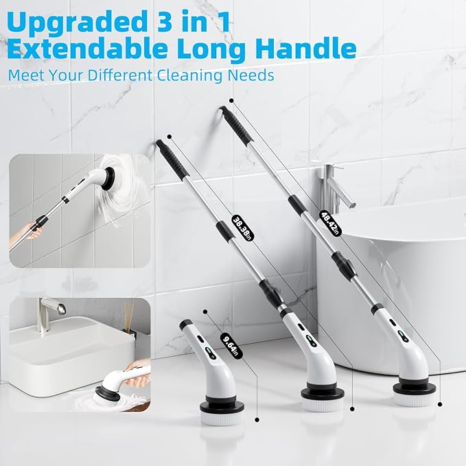 Electric Spin Scrubber 9 in 1