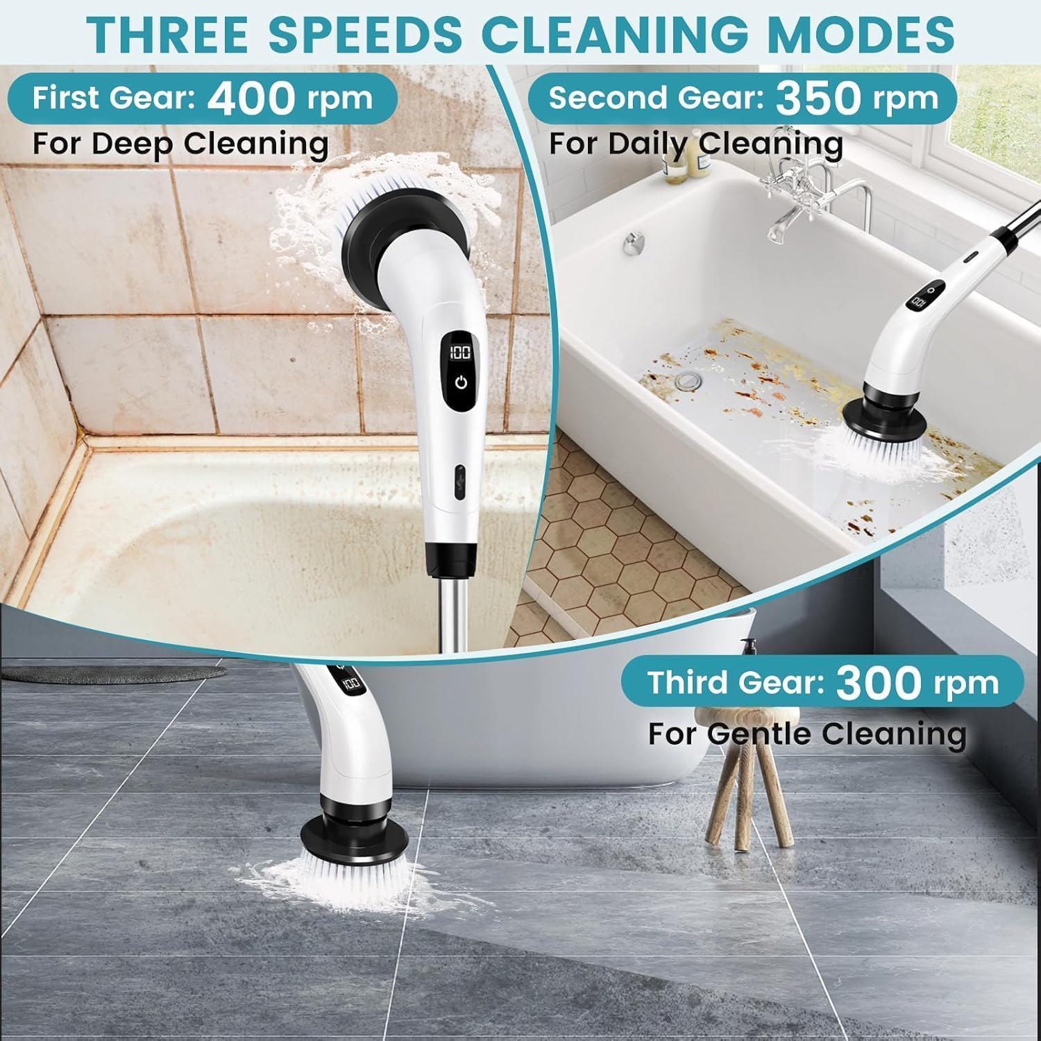 Electric Spin Scrubber 9 in 1